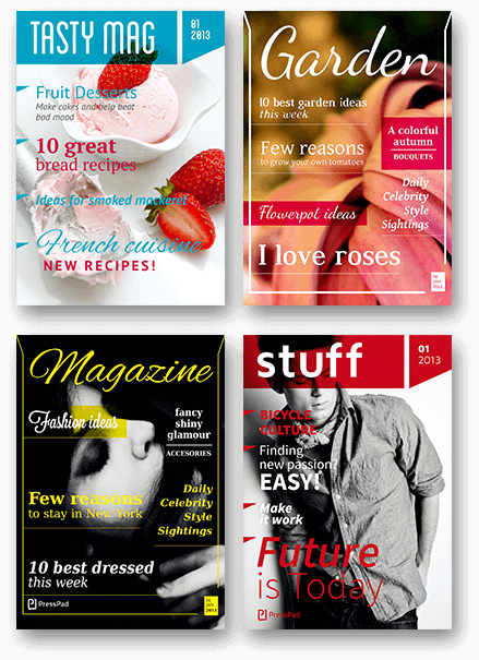 free indesign magazine templates